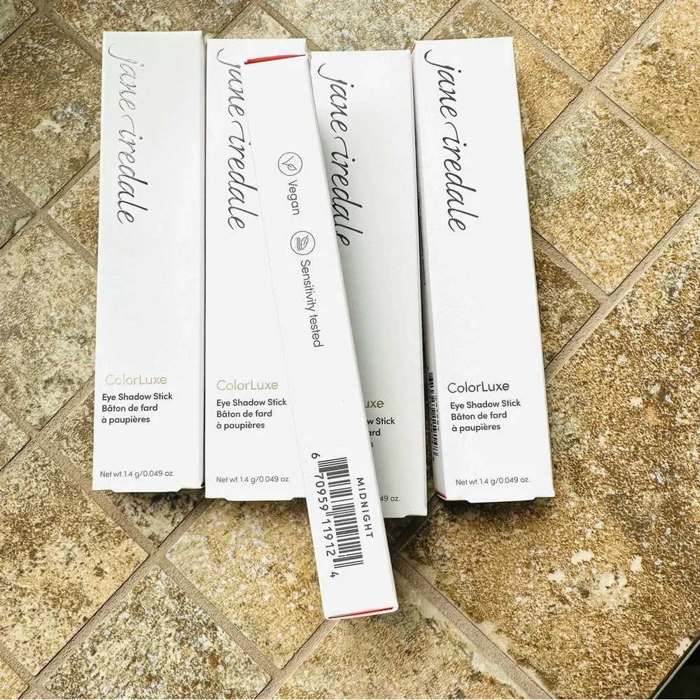 JANE IREDALE EYE SHADOW COLORLUXE eye shadow stick NEW FULL SIZE color MIDNIGHT